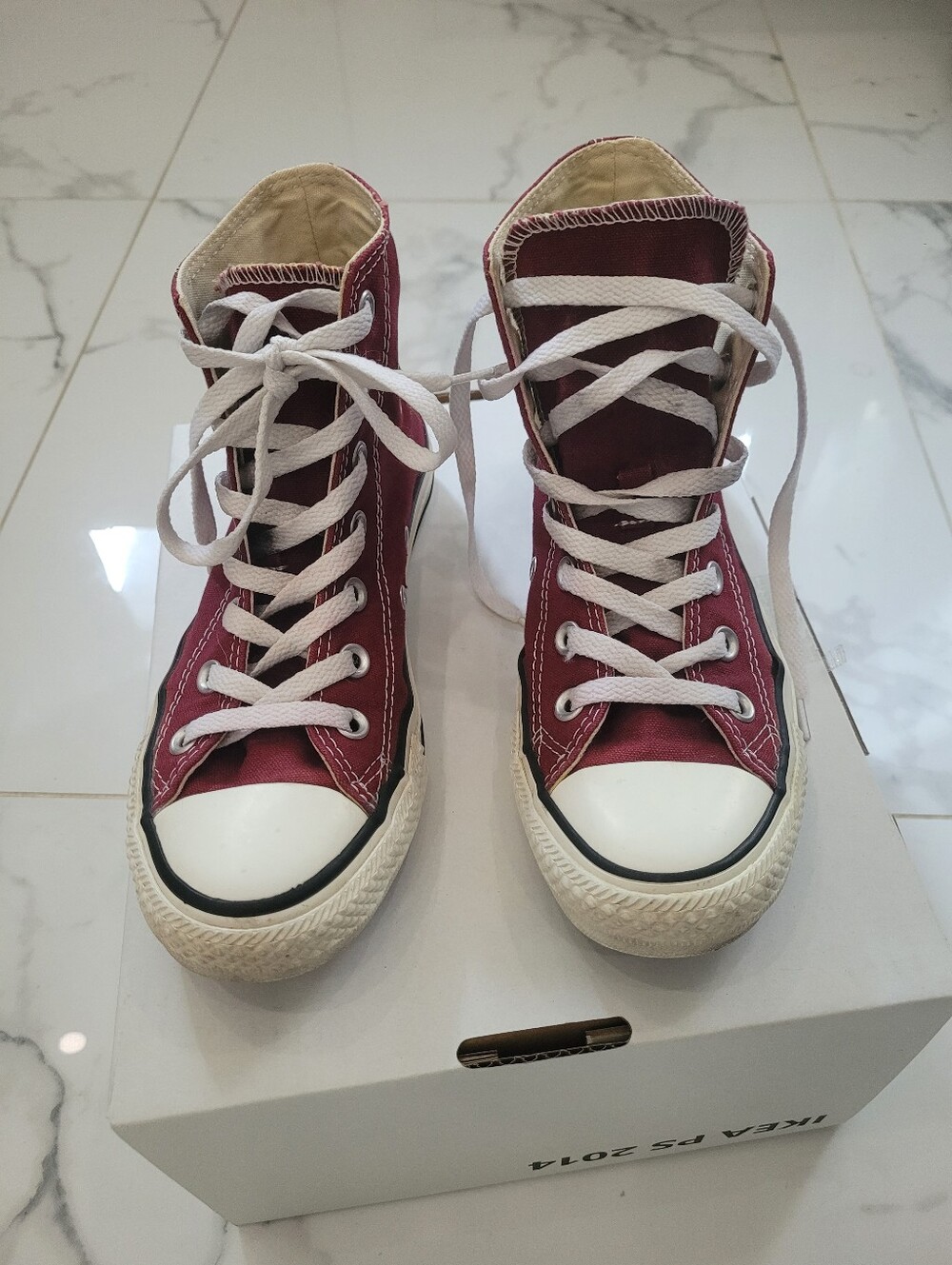 Burgundy Converse